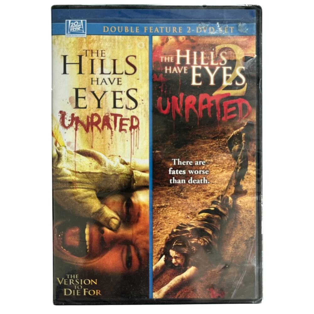The Hills Have Eyes 1 & 2 Unrated Double Feature 2-DVD Set Sealed Horror